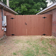 Fence Build and Stain in Montgomery, AL 1